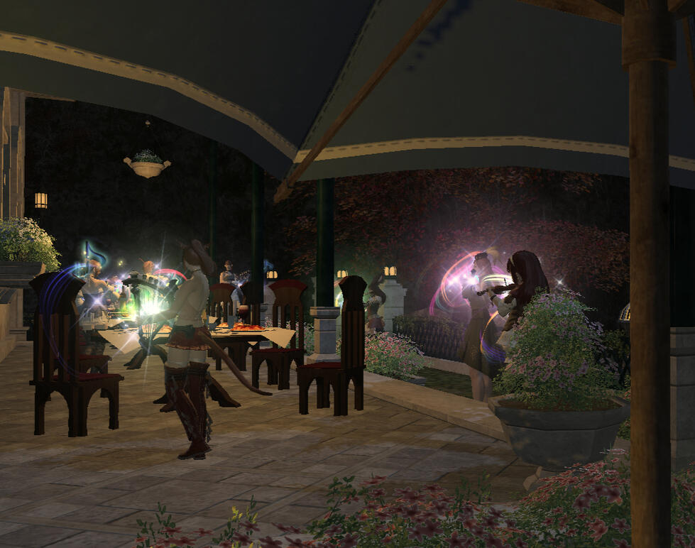 Performin for a tranquil nicht